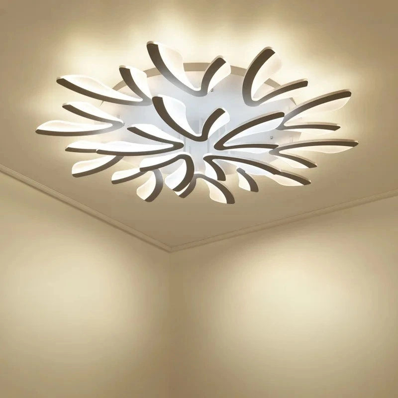 Plafonnier moderne tourbillon noir led Maison de la Lumière