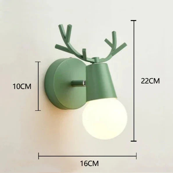 Applique murale en bois cerf style nordique moderne