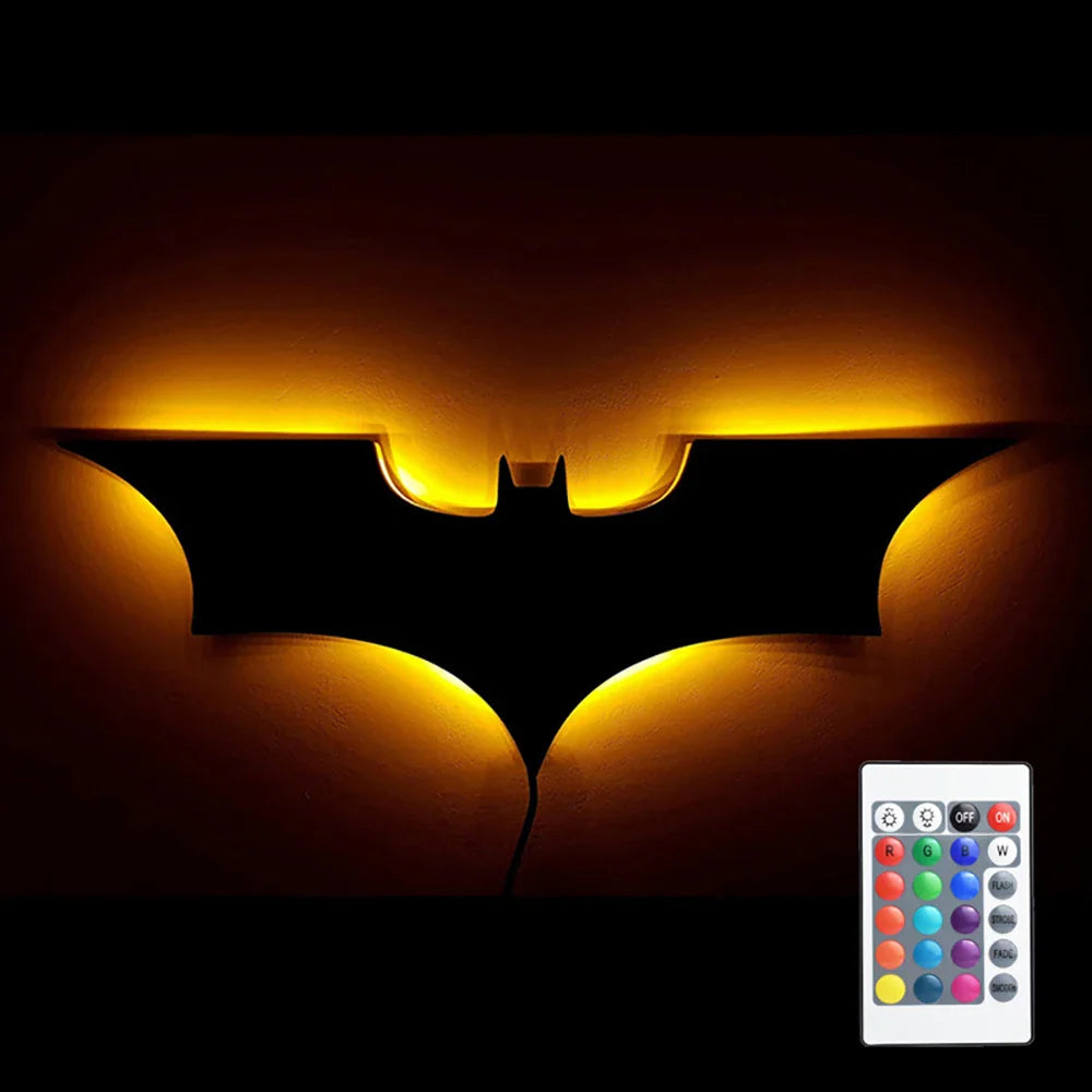 Applique murale Batman moderne et créative en bois