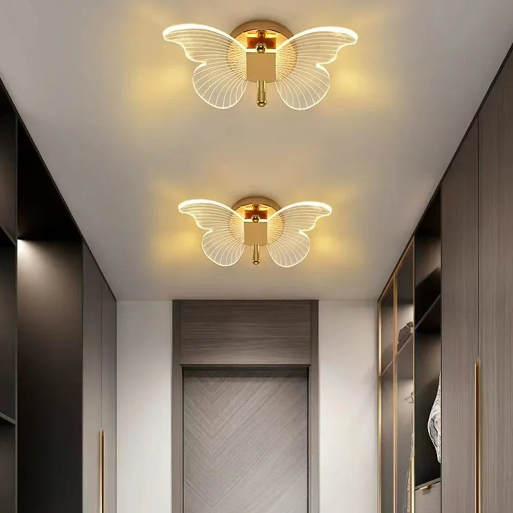 Applique murale LED papillon d'intérieur moderne