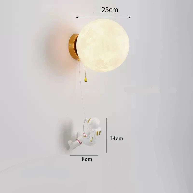 Applique murale design pour chambre d'enfant lune