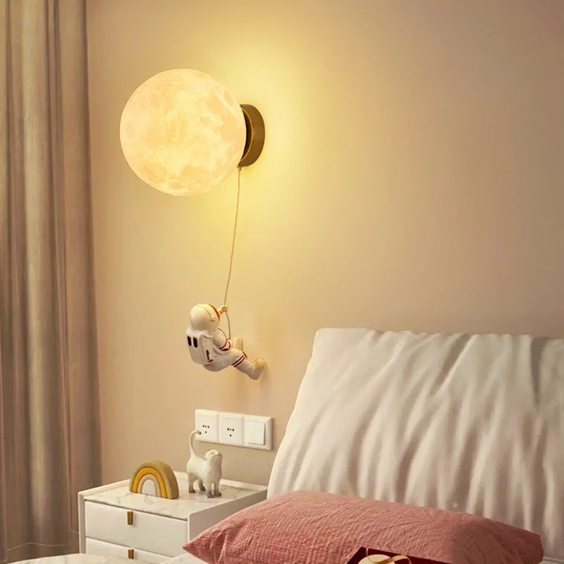 Applique murale design pour chambre d'enfant lune