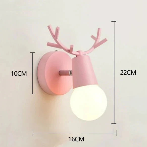 Applique murale en bois cerf style nordique moderne