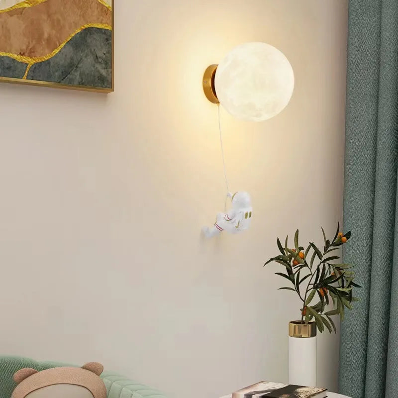 Applique murale design pour chambre d'enfant lune