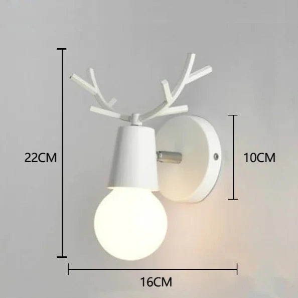 Applique murale en bois cerf style nordique moderne