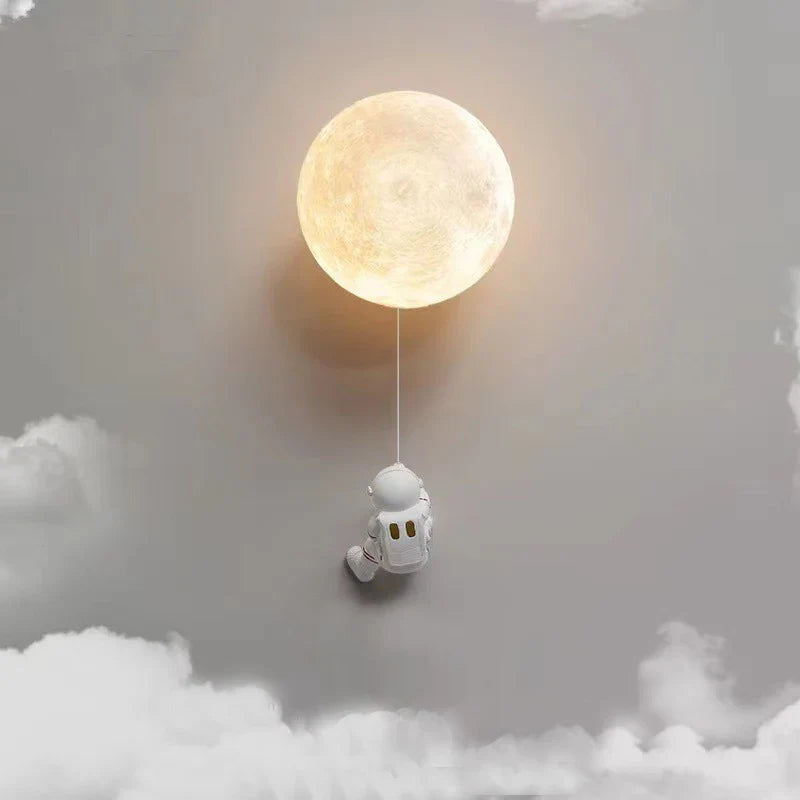 Applique murale design pour chambre d'enfant lune