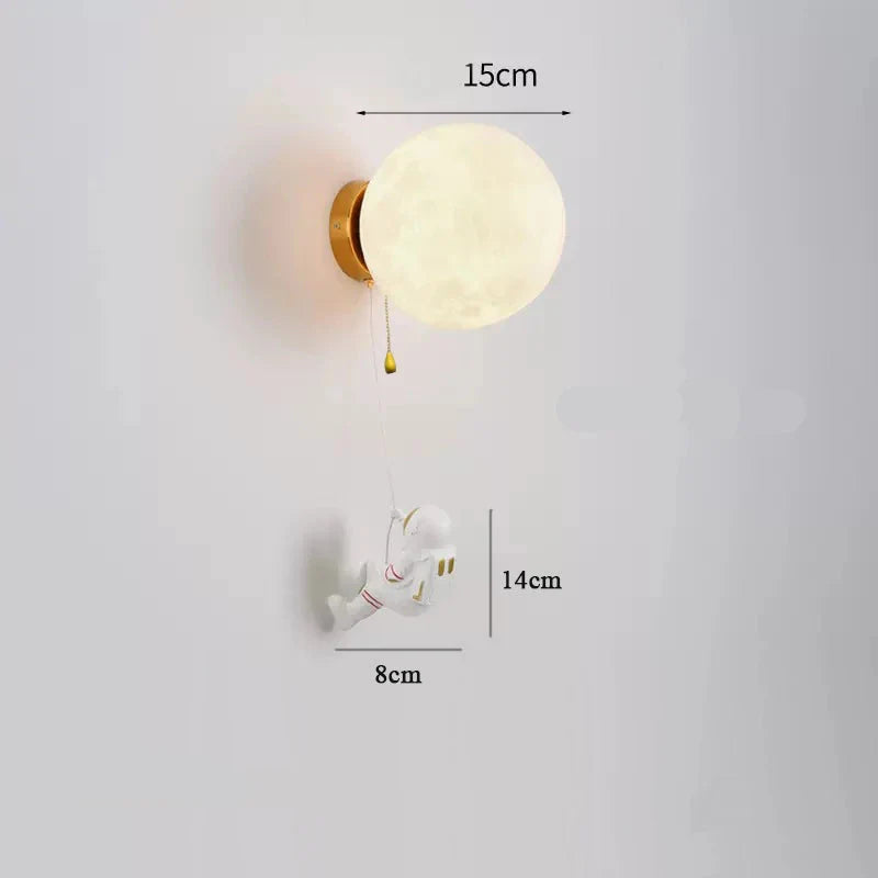 Applique murale design pour chambre d'enfant lune