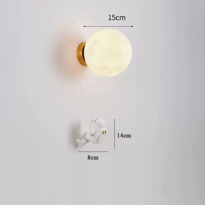 Applique murale design pour chambre d'enfant lune