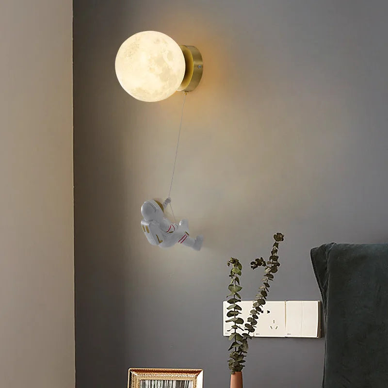 Applique murale design pour chambre d'enfant lune