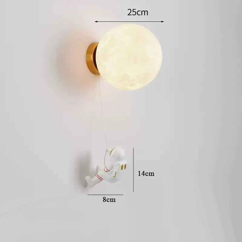 Applique murale design pour chambre d'enfant lune