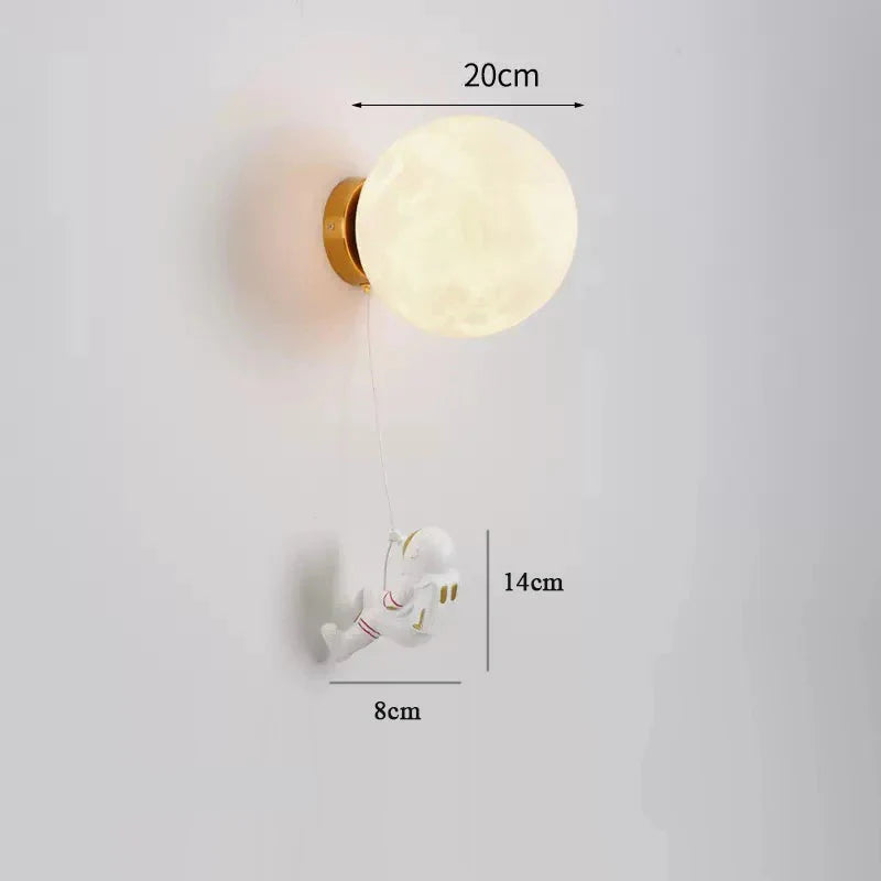 Applique murale design pour chambre d'enfant lune