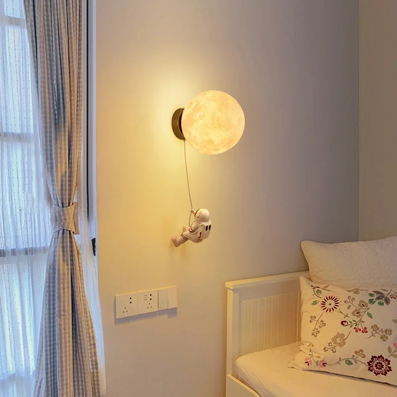 Applique murale design pour chambre d'enfant lune