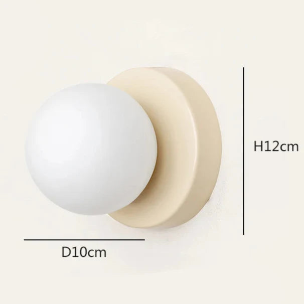 Applique murale chambre minimaliste en métal LED Beige Mon Luminaire™