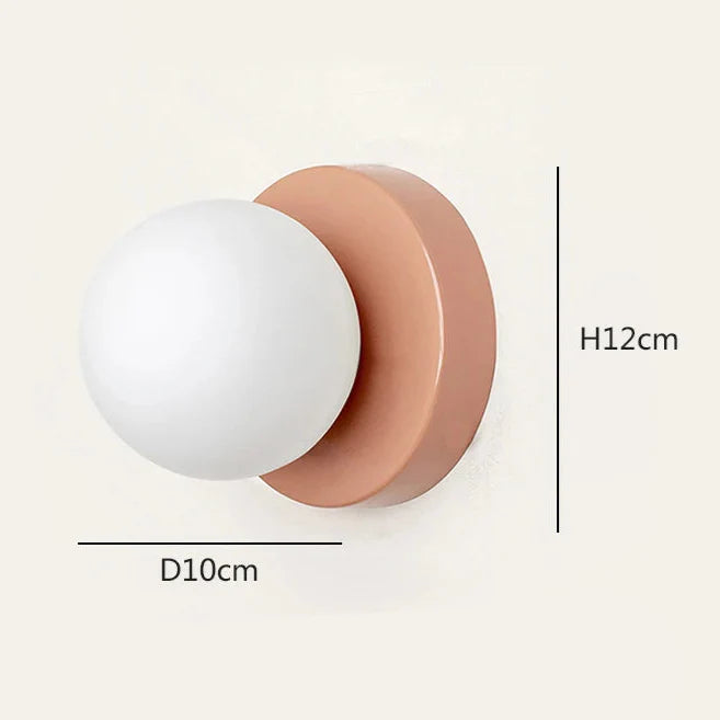 Applique murale chambre minimaliste en métal LED Rose Mon Luminaire™