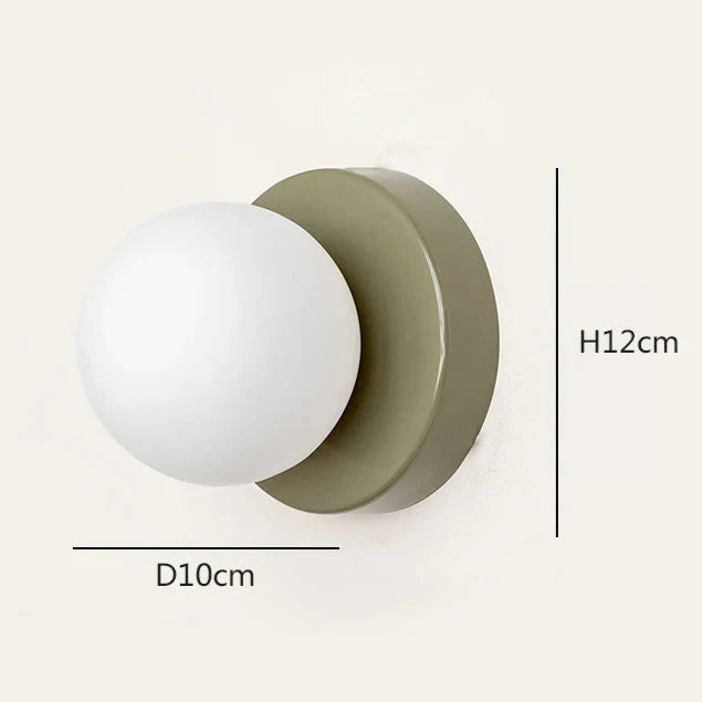 Applique murale chambre minimaliste en métal LED Vert Mon Luminaire™