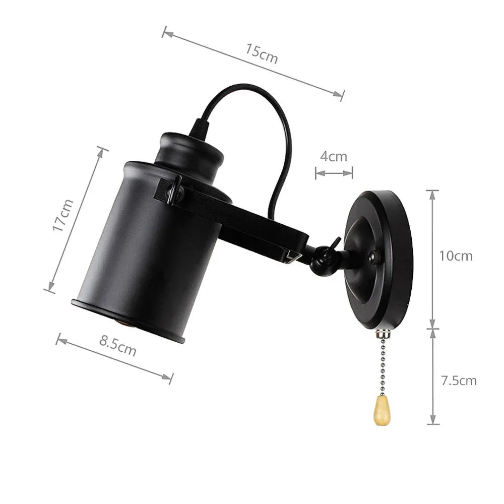 Applique murale chambre vintage noir Mon Luminaire™