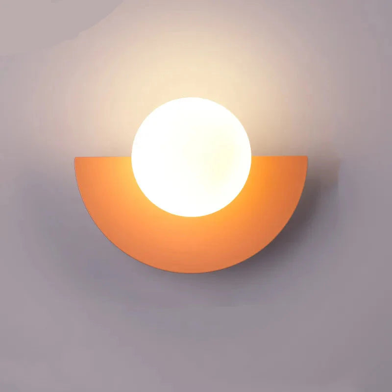 Applique murale demi-lune moderne Rose / Blanc froid (5500–7000K) Mon Luminaire™