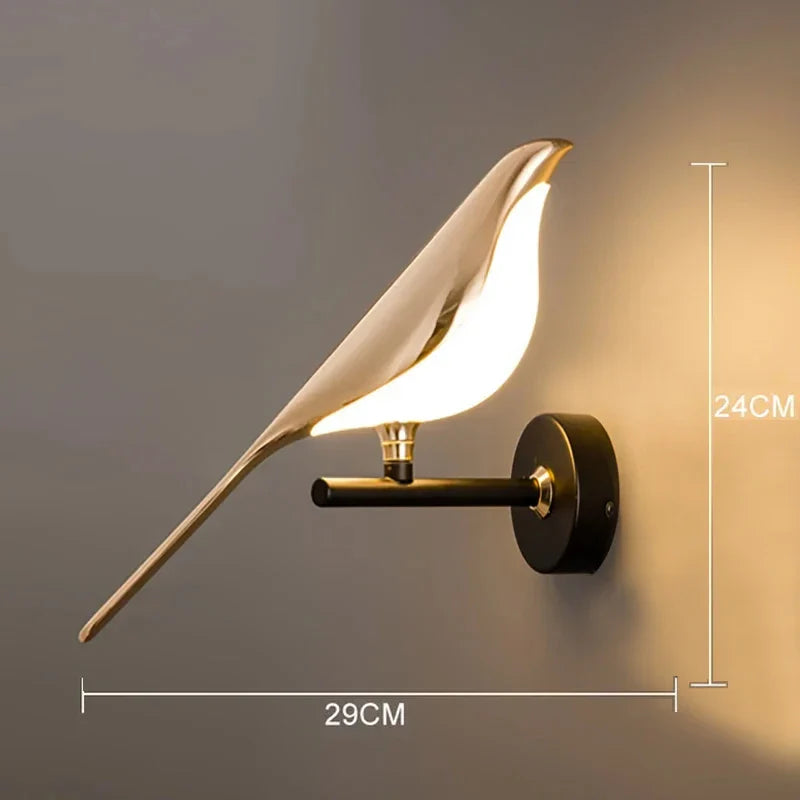 Applique murale en forme d’oiseau LED 1 Maison de la Lumière