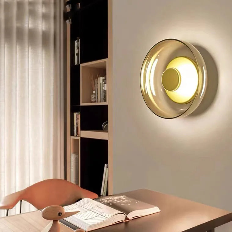 Applique murale en verre moderne forme circulaire Mon Luminaire™