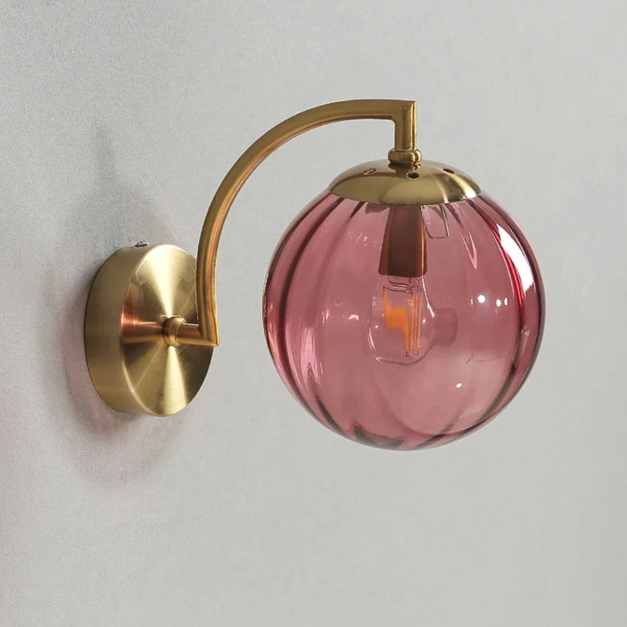 Applique murale en verre style nordique Rose Mon Luminaire™