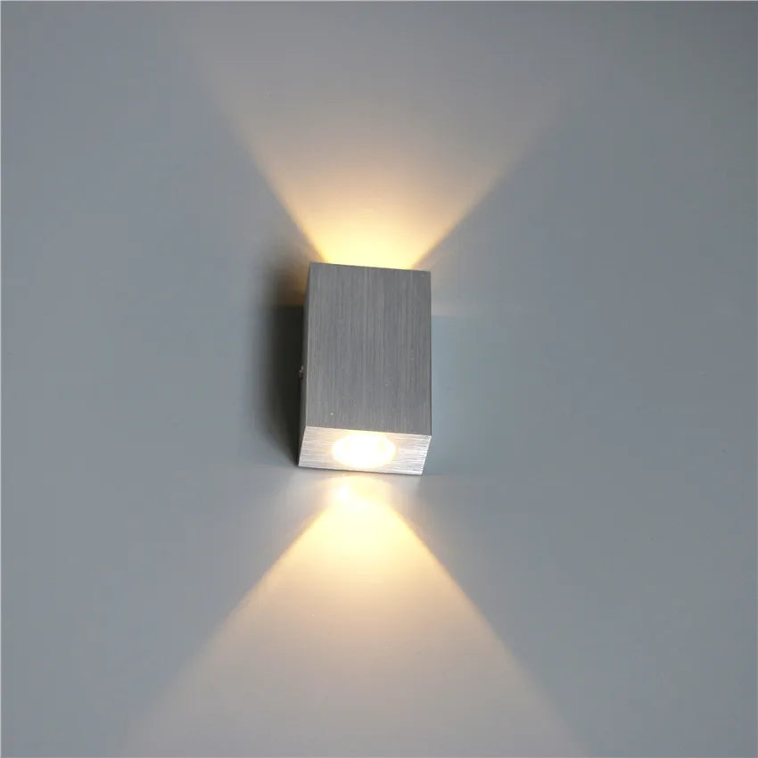 Applique murale minimaliste LED Argenté 2 / Blanc chaud (2700–3500K) Mon Luminaire™