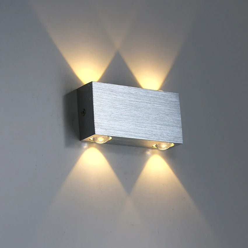 Applique murale minimaliste LED Argenté 4 / Blanc chaud (2700–3500K) Mon Luminaire™