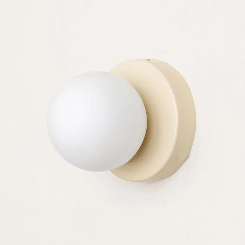 Applique murale minimaliste macaron Blanc / 10cm Mon Luminaire™