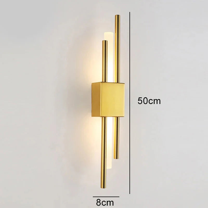 Applique murale moderne et artistique LED Doré / Naturelle Mon Luminaire™