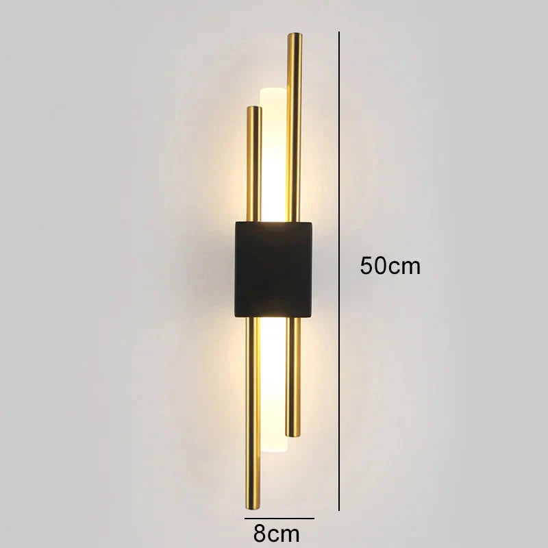 Applique murale moderne et artistique LED Noir et doré / Naturelle Mon Luminaire™