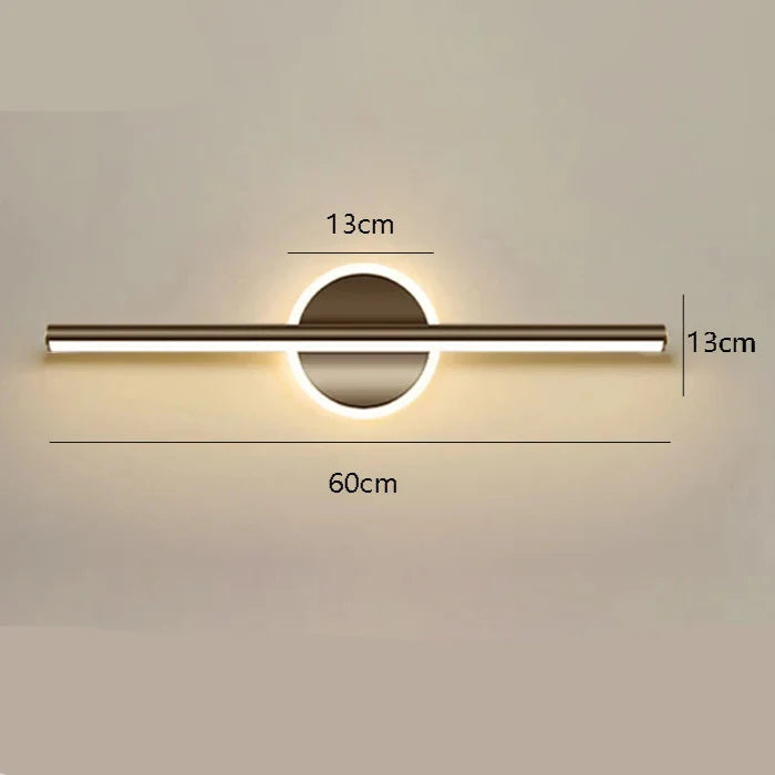 Applique murale moderne LED salle de bain 60cm / Froide / Noir Mon Luminaire™