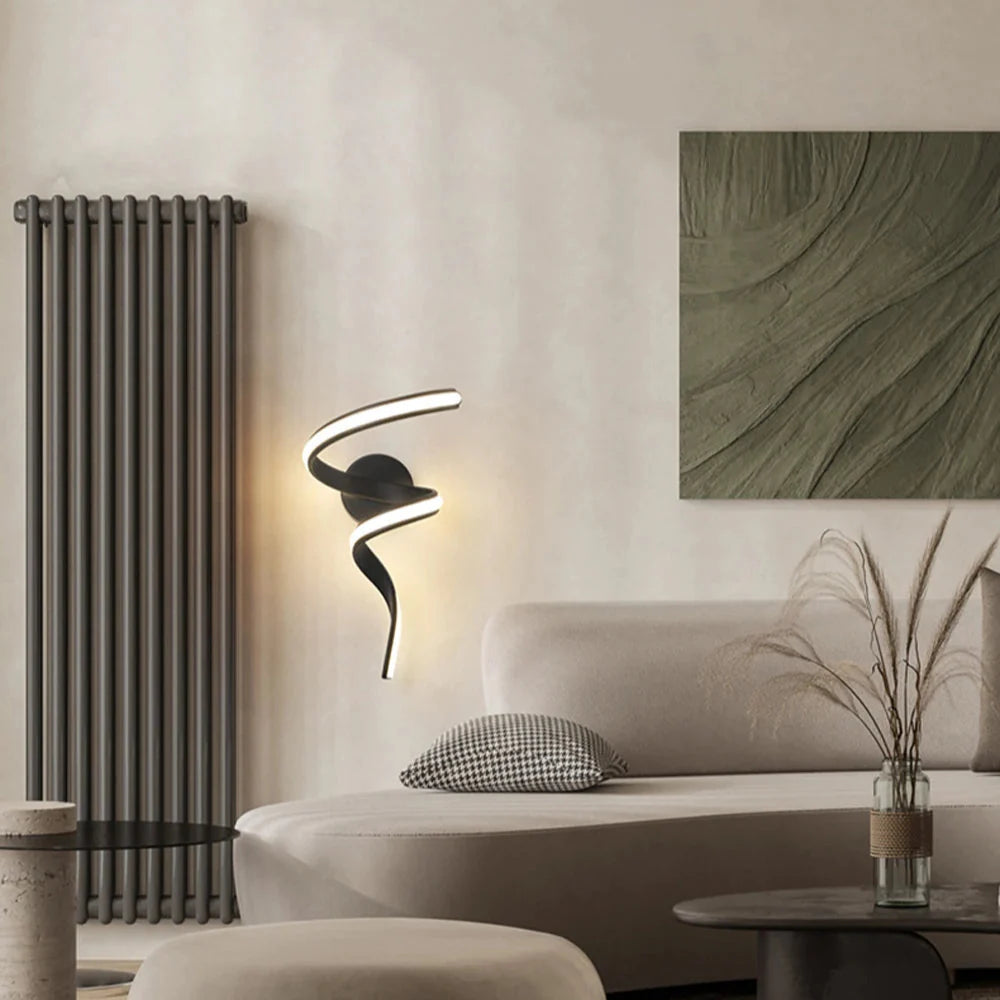 Applique murale moderne tourbillon Maison de la Lumière