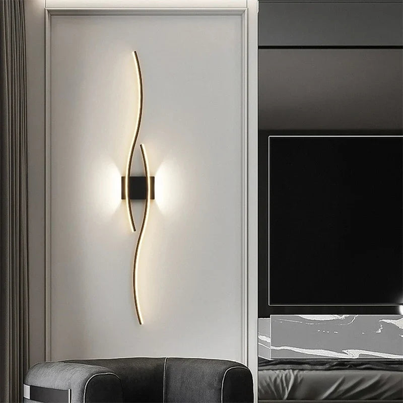 Applique murale moderne vague de chambre Maison de la Lumière