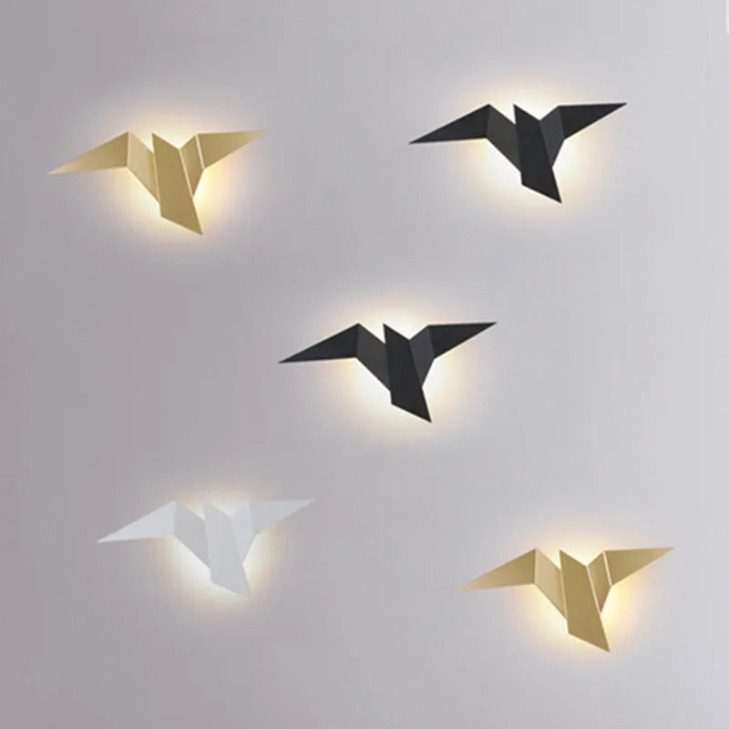 Applique murale nordique motif oiseau Maison de la Lumière