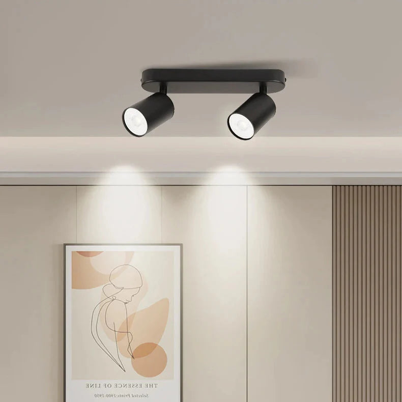 Applique murale / plafonnier spot LED double noir Mon Luminaire™