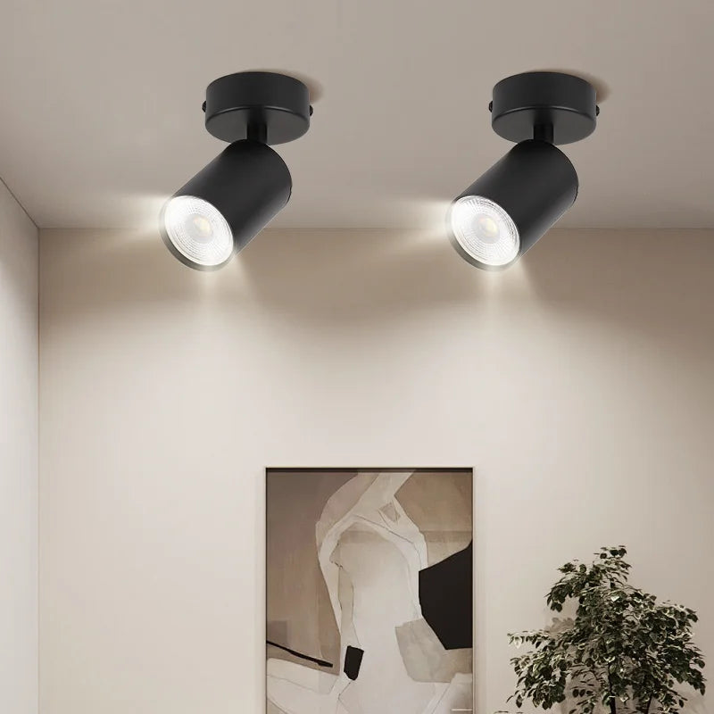 Applique murale / plafonnier spot LED noir Mon Luminaire™