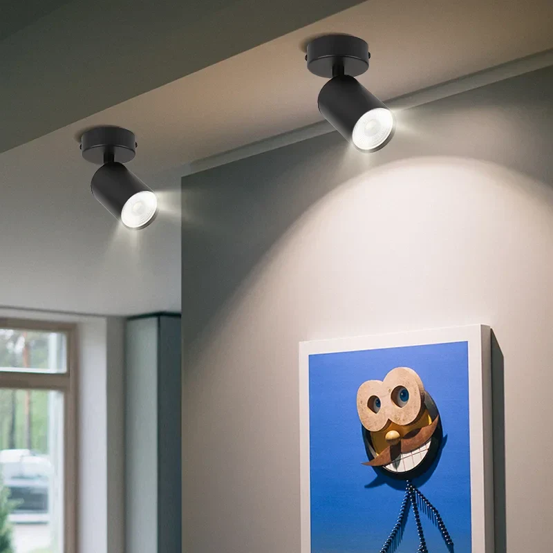 Applique murale / plafonnier spot LED noir Mon Luminaire™