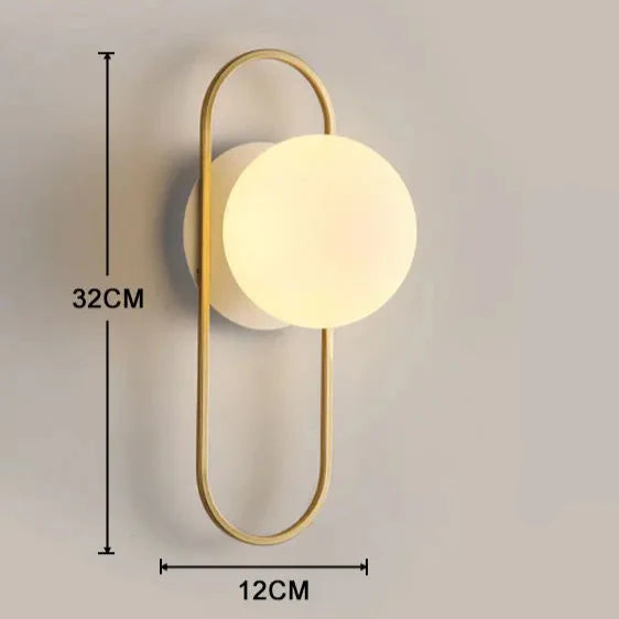 Applique murale salon minimaliste et élégante Doré/Blanc / Blanc froid (6000K) Mon Luminaire™