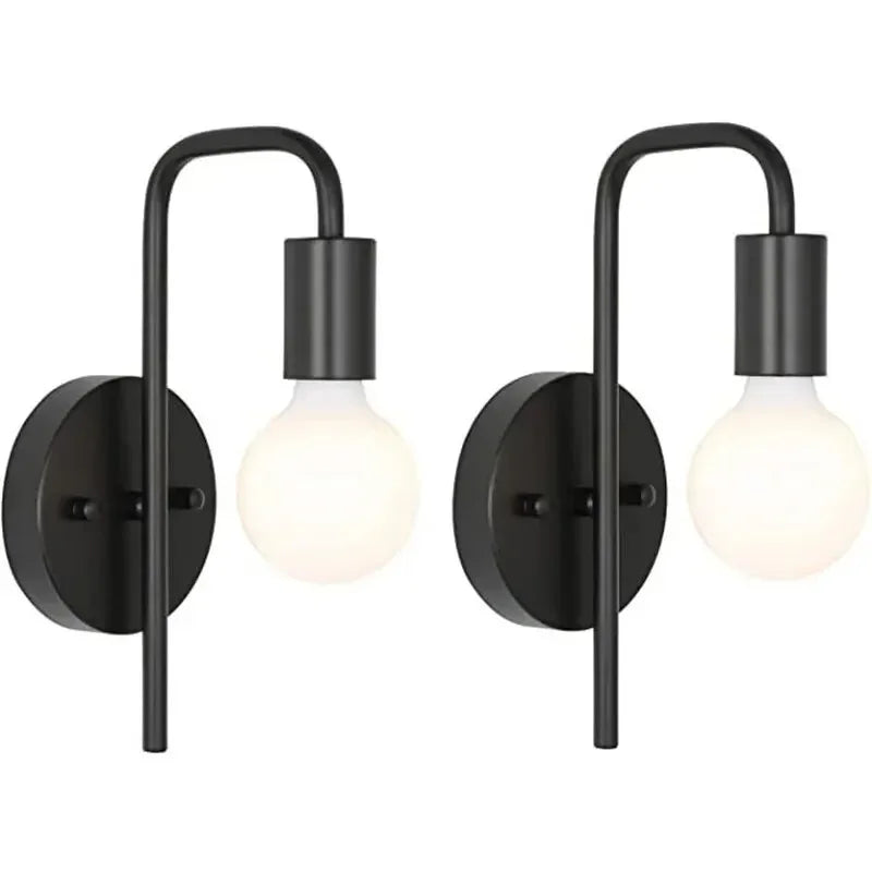Applique murale salon stylé rétro en fer Noir Mon Luminaire™