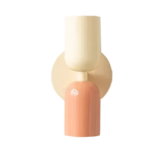 Applique murale scandinave double sens Beige/Rose Maison de la Lumière