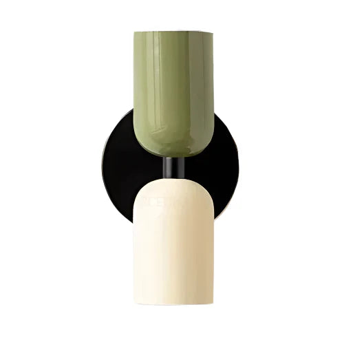 Applique murale scandinave double sens Vert/Beige Maison de la Lumière
