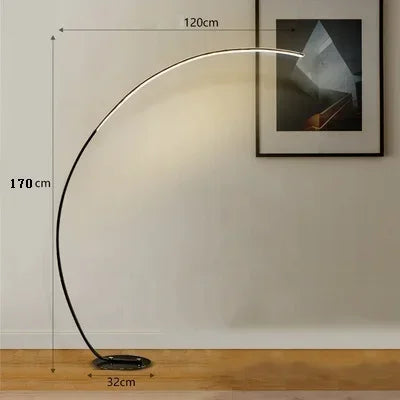 Lampadaire de salon chic et moderne LED Noir Mon Luminaire™