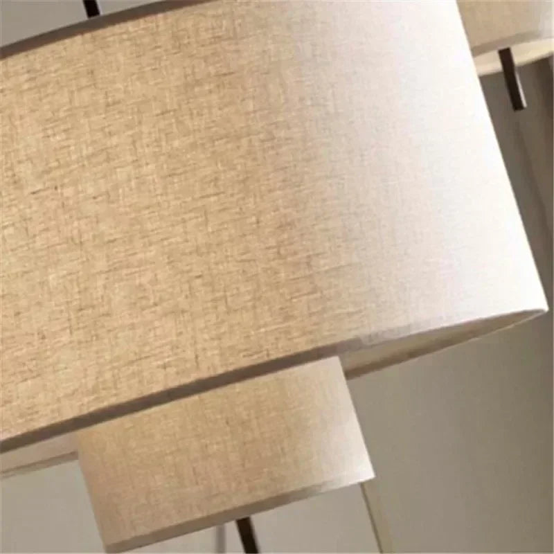 Lampadaire de salon en tissu Wabi-sabi design chinois Mon Luminaire™