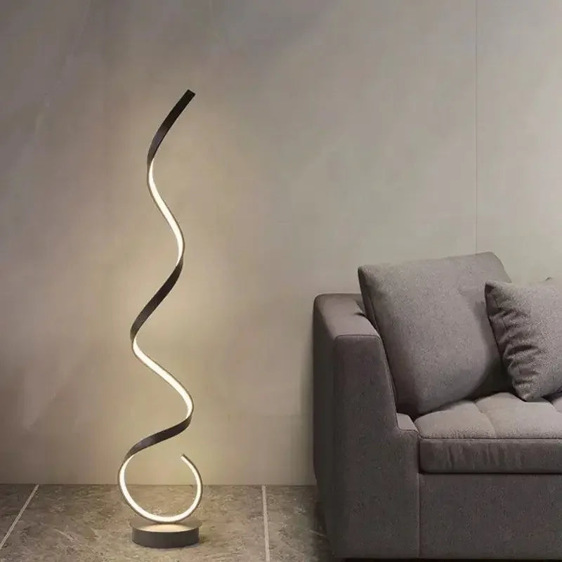 Lampadaire design moderne style serpent Maison de la Lumière