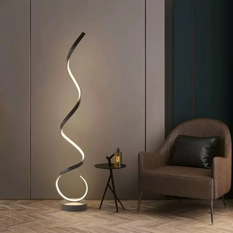 Lampadaire design moderne style serpent Maison de la Lumière