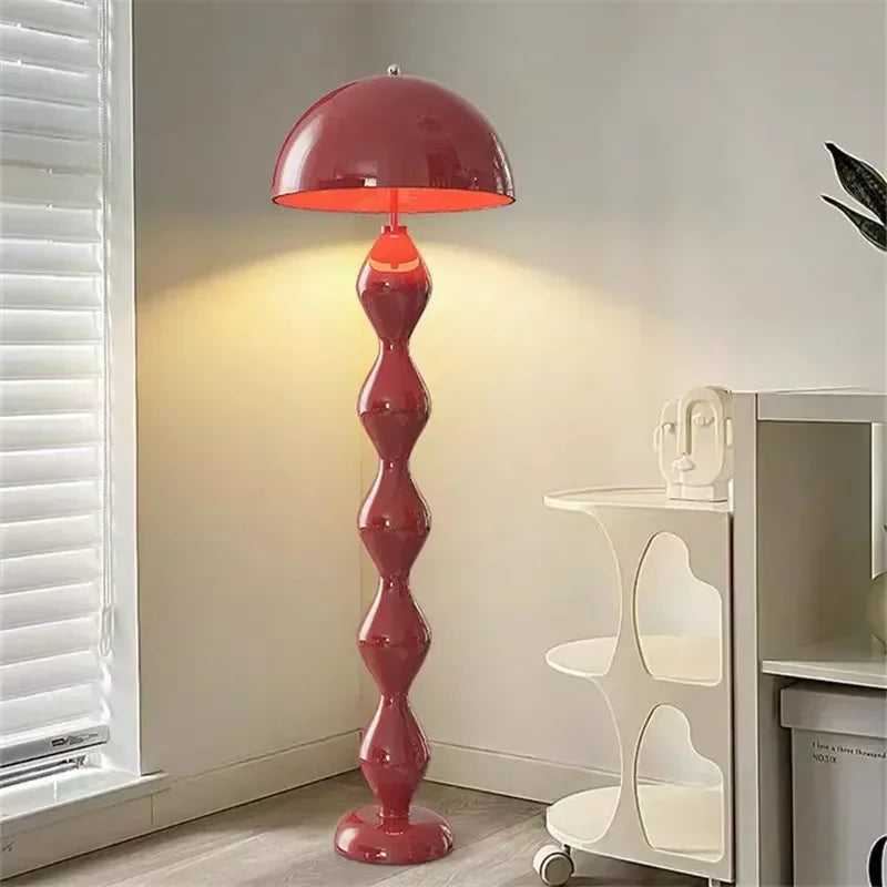 Lampadaire design rétro colonne ondulée Maison de la Lumière