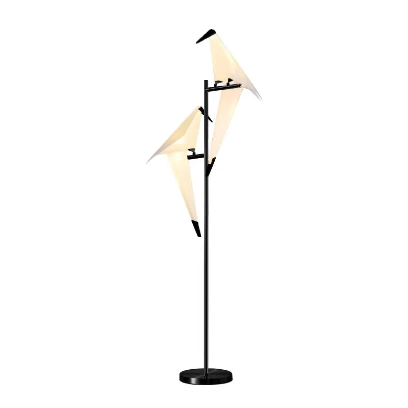 Lampadaire design sculptural oiseaux Maison de la Lumière