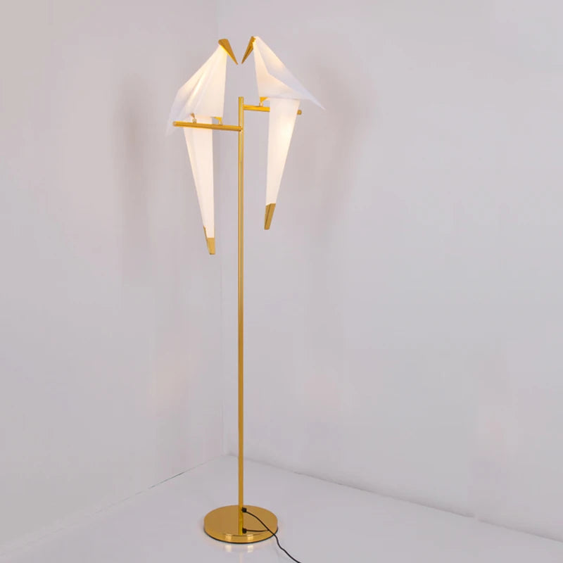 Lampadaire design sculptural oiseaux Maison de la Lumière