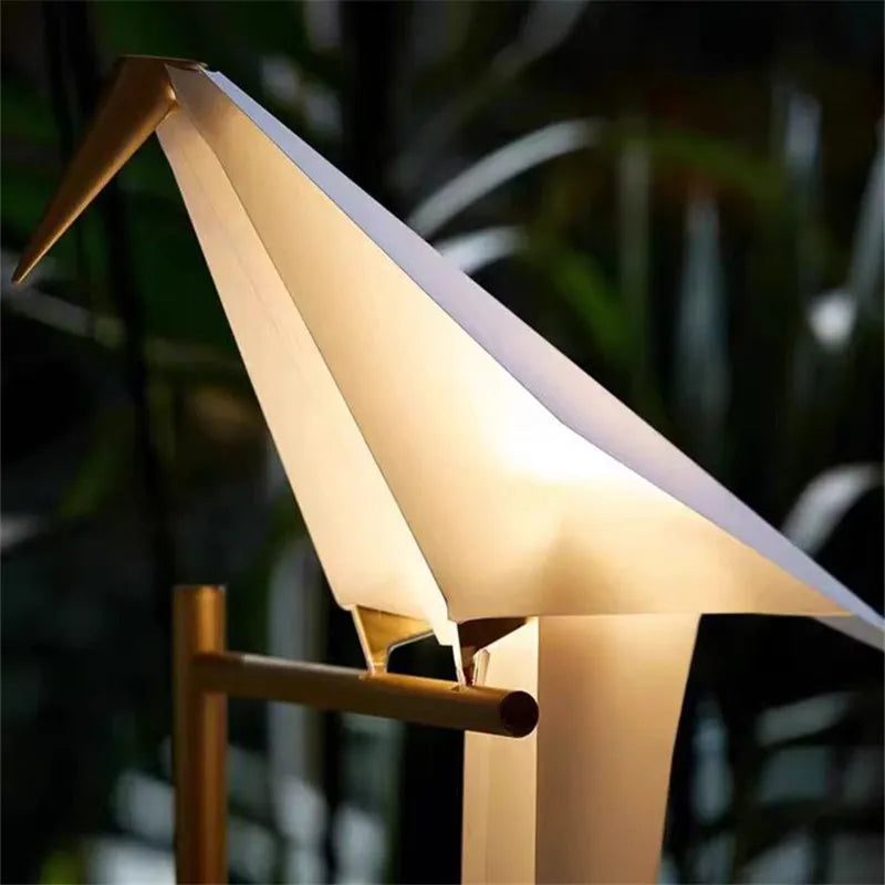 Lampadaire design sculptural oiseaux Maison de la Lumière