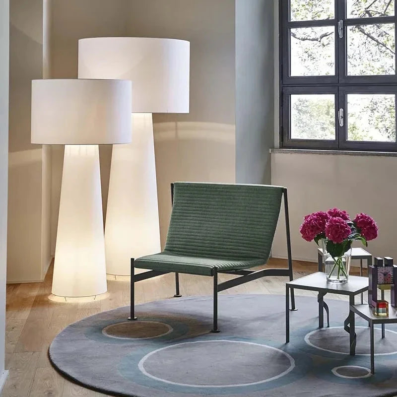 Lampadaire moderne LED champignon blanc Maison de la Lumière