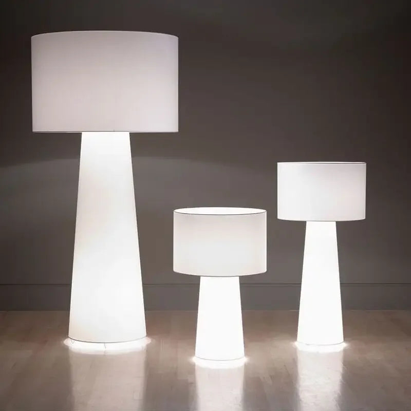 Lampadaire moderne LED champignon blanc Maison de la Lumière